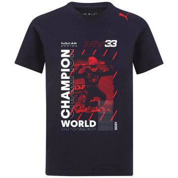 Red Bull Racing 2021 Max Verstappen World Champion F1 Team T-Shirt Men's