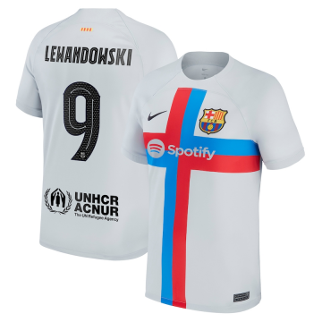 #Lewandowski #9 Barcelona 2022-23 Third Away Soccer Jerseys Men's