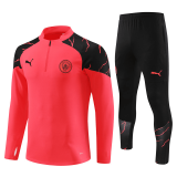 Manchester City 2023-24 Red Soccer Training Suit Men's