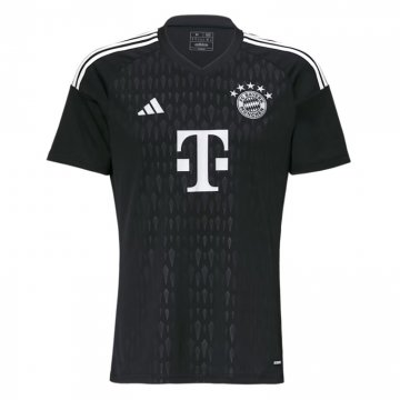Bayern Munich 2023-24 Goalkeeper Black Soccer Jerseys Men's