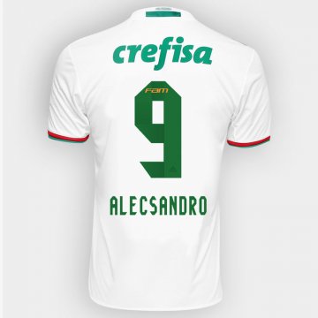 2016-17 Palmeiras Away White Football Jersey Shirts Alecsandro #9