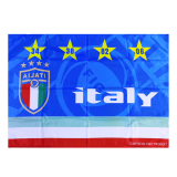 Blue Italy Team Soccer Flag