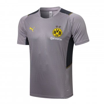 Borussia Dortmund 2021-22 Grey Soccer Training Jerseys Men's