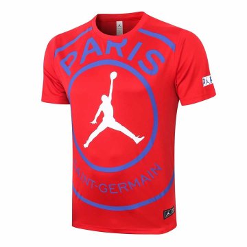 2020-21 PSG X Jordan Red Men's Football T-Shirt