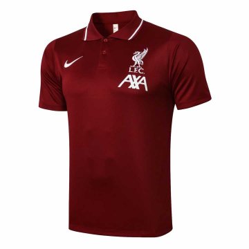 2020-21 Liverpool Burgundy Football Polo Shirt Men's