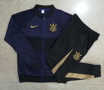 Corinthians 2022-23 Purple Soccer Training Suit Jacket + Pants Men's