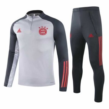 2020-21 Bayern Munich UCL Grey Men Football Training Suit