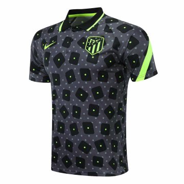 2020-21 Atletico Madrid Grey Men Football Polo Shirt