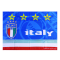 Blue Italy Team Soccer Flag