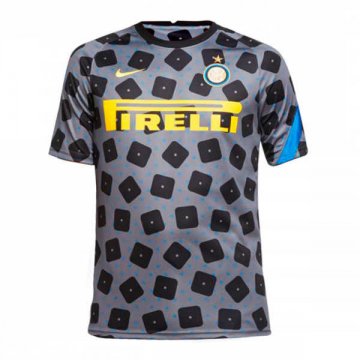 2020-21 Inter Milan Grey Men's Football Traning Shirt