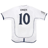 #Retro Owen #10 England 2002 Home Soccer Jerseys Men's