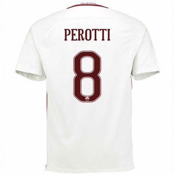 2016-17 Roma Away White Football Jersey Shirts Perotti #8