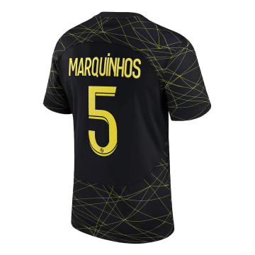 #MARQUINHOS #5 PSG 2022-23 Fourth Away Soccer Jerseys Men's