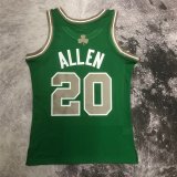 #ALLEN #20 Boston Celtics 2007-2008 Kelly Green Mitchell & Ness Hardwood Classics Jersey Men's