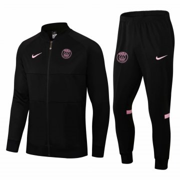 2021-22 PSG Black Football Training Suit (Jacket + Pants) Men's