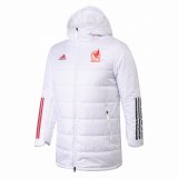 Mexico 2022 White Soccer Cotton Winter Jacket Men's