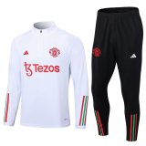 Manchester United 2023-24 White Soccer Training Suit Men's