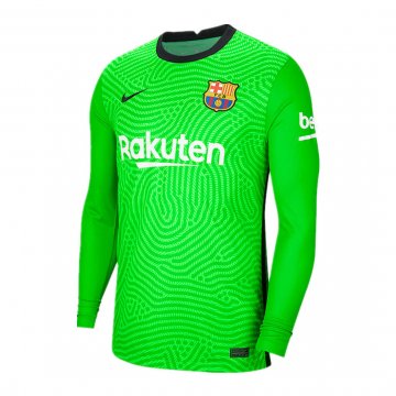 2020-21 Barcelona Goalkeeper Green Men's Football Jersey Shirts