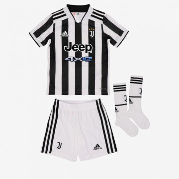 Juventus 2021-22 Home Kid's Soccer Jersey+Short+Socks