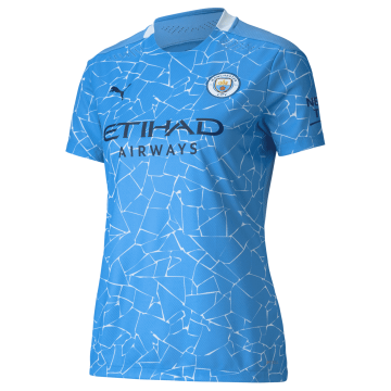 2020-21 Manchester City Home Women Football Jersey Shirts