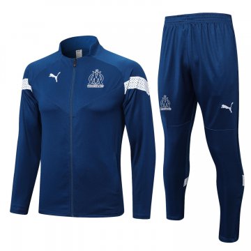 Olympique Marseille 2022-23 Blue Soccer Jacket + Pants Men's