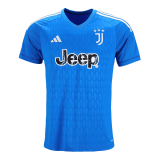 Juventus 2023-24 Goalkeeper Blue Soccer Jerseys Men's