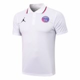 2021-22 PSG x Jordan White Men's Football Polo Shirt