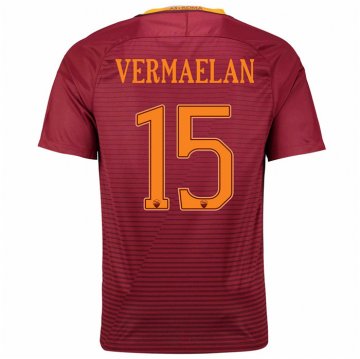 2016-17 Roma Home Red Football Jersey Shirts Vermaelan #15