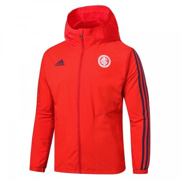 S. C. Internacional 2022-23 Hoodie Red All Weather Windrunner Soccer Jacket Men's