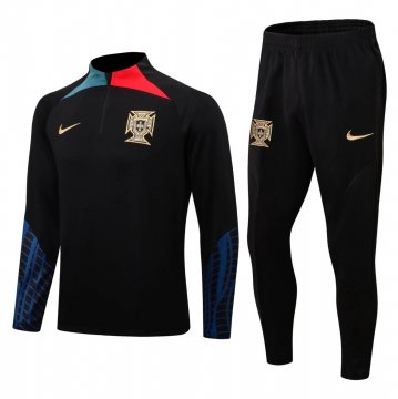 Portugal 2022 Black Soccer Training Suit Men's