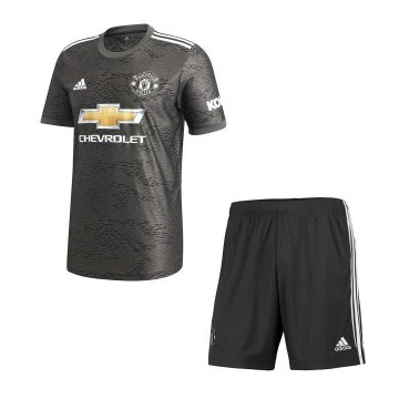 2020-21 Manchester United Away Kids Football Kit(Shirt+Shorts)