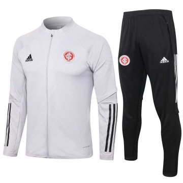 2020-21 S. C. Internacional Light Grey Men's Football Training Suit(Jacket + Pants)