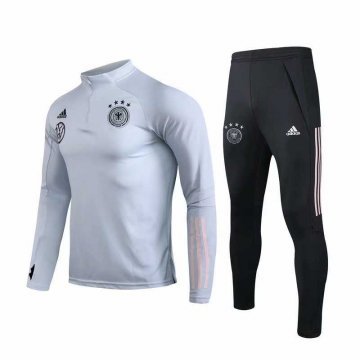 2019-20 Germany Light Grey Men's Football Training Suit(Sweater + Pants) [47012416]