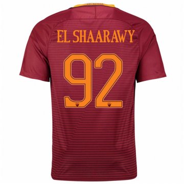 2016-17 Roma Home Red Football Jersey Shirts El Shaarawy #92