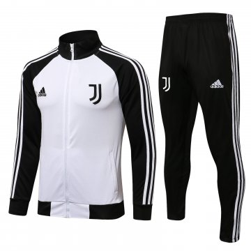 Juventus 2021-22 White - Black Soccer Training Suit Jacket + Pants Men's