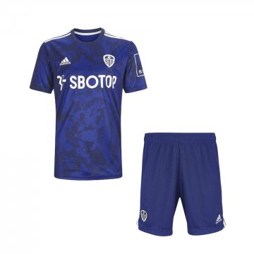 Leeds United 2021-22 Away Kid's Soccer Jerseys + Short