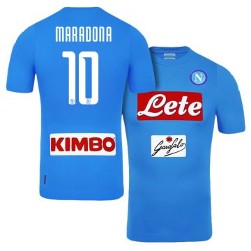 2016-17 Napoli Home Blue Football Jersey Shirts #10 Diego Maradona [napoli-bt016]