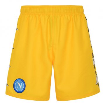 Napoli 2021-22 Special Edition Yellow Football Soccer Shorts Men's
