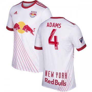 2016-17 New York Red Bulls Home Football Jersey Shirts Adams #4