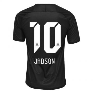 2017-18 Corinthians Away Black Football Jersey Shirts Jádson #10
