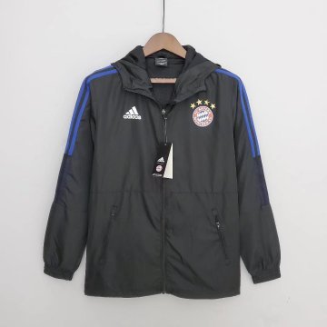Bayern Munich 2022-23 Black Soccer Windrunner Jacket Men's