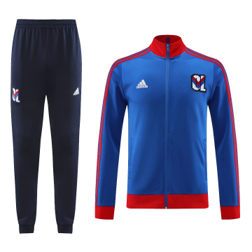 Olympique Lyonnais 2023-24 Blue Soccer Jacket + Pants Men's