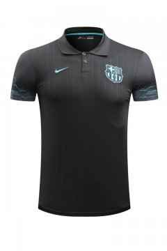 2017 Barcelona Black Stripe Polo Shirt [3917647]