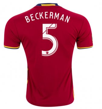 2016-17 Real Salt Lake Home Red Football Jersey Shirts Beckerman #5