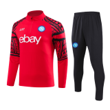 Napoli 2023-24 Red Soccer Zipper Sweatshirt + Pants Children's