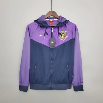 Corinthians 2022-23 Hoodie Purple All Weather Windrunner Soccer Jacket Men's