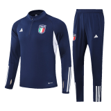 Italy 2023/24 Navy Soccer Sweatshirt + Pants Men's