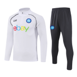 Napoli 2023-24 White Soccer Sweatshirt + Pants Men's