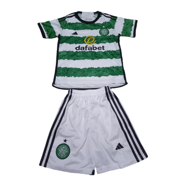 Celtic 2023/24 Home Soccer Jerseys + Short Kid's