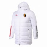 Belgium 2022 White Soccer Cotton Winter Jacket Men's